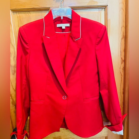 NWT JONATHAN SIMKHAI RED BLAZER - Picture 3 of 9